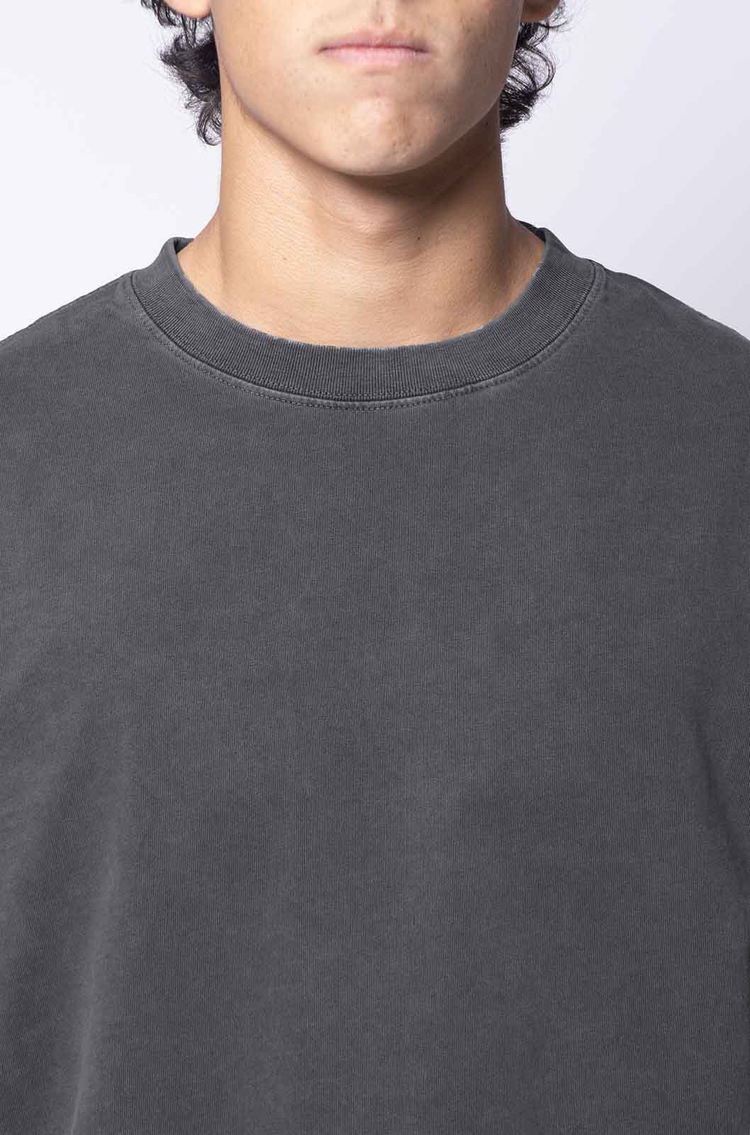 Oversize T-shirt in washed-out Moon Grey, 260 g