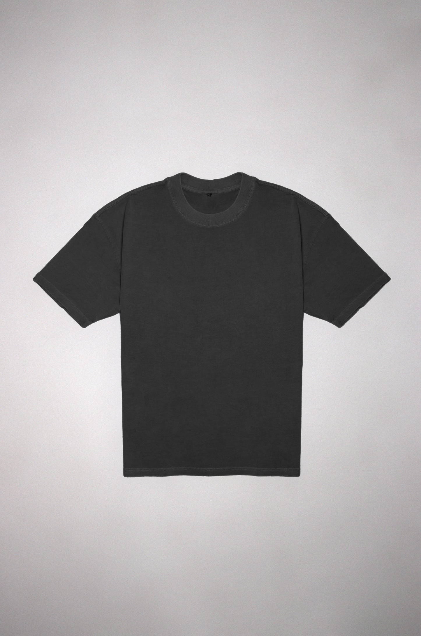 Oversized T-shirt in washed grey, weight 260