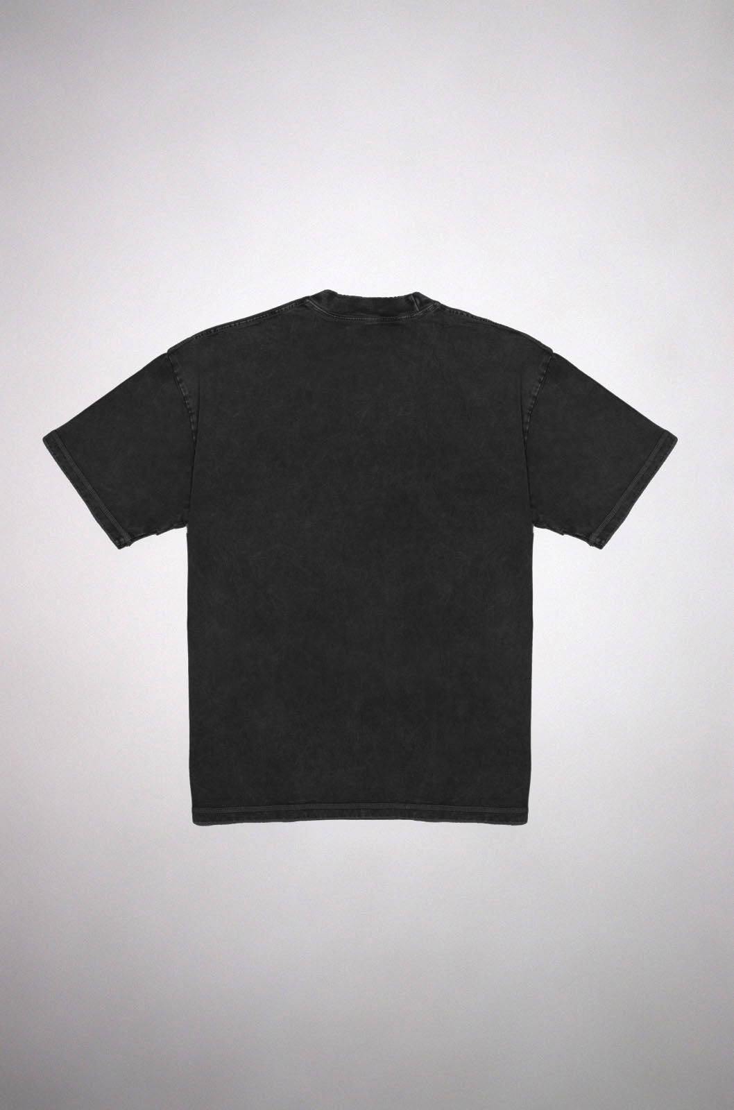 Oversize Black Faded T-shirt Weight 260