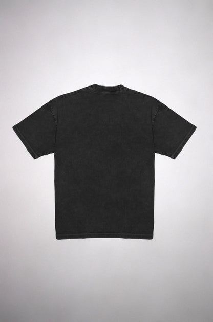 Oversize Black Faded T-shirt Weight 260