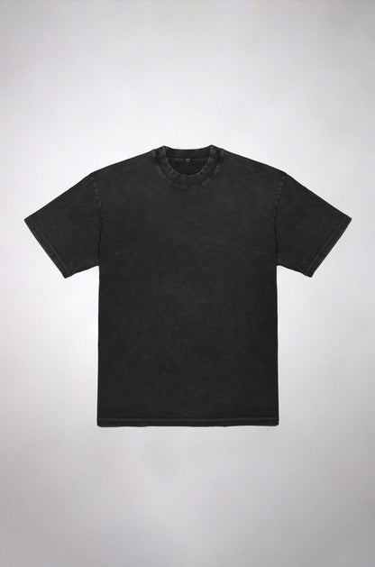 Oversize Black Faded T-shirt Weight 260