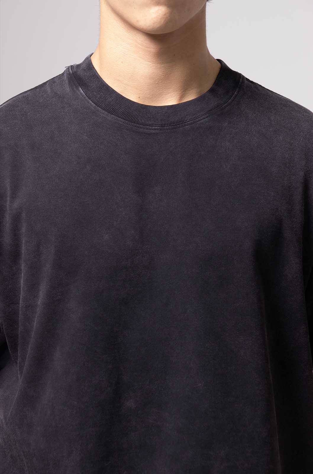 Oversize Black Faded T-shirt Weight 260