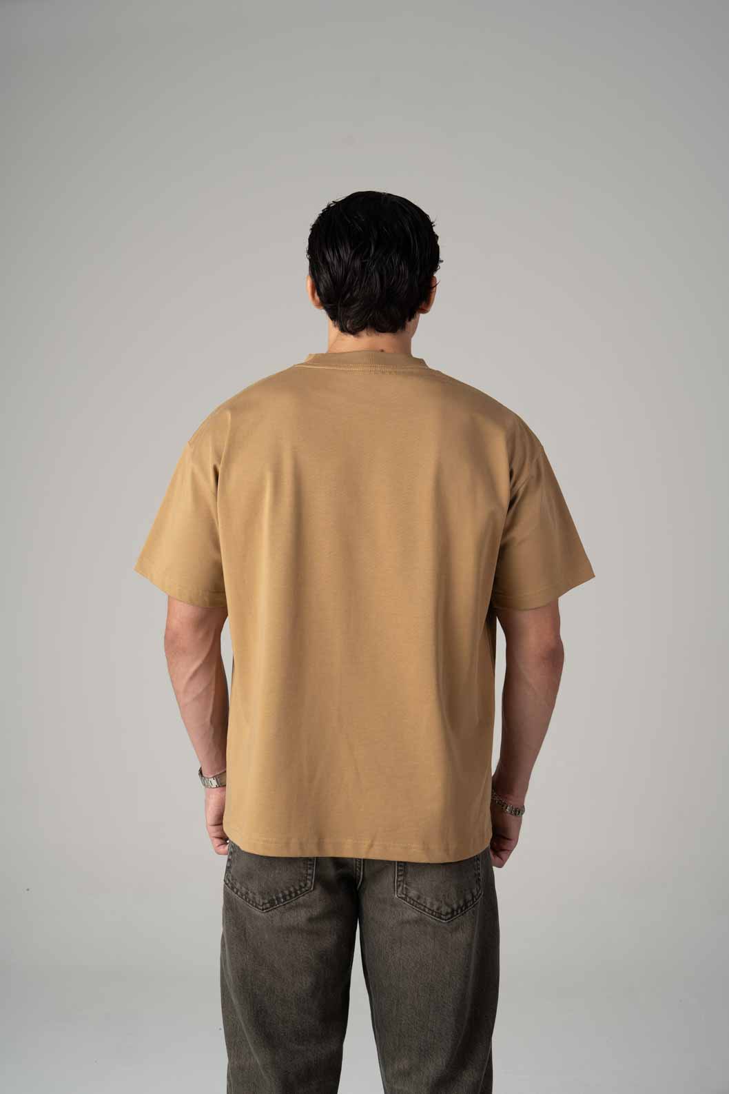 Playera Semi Oversize Pale Gold Gramaje 305