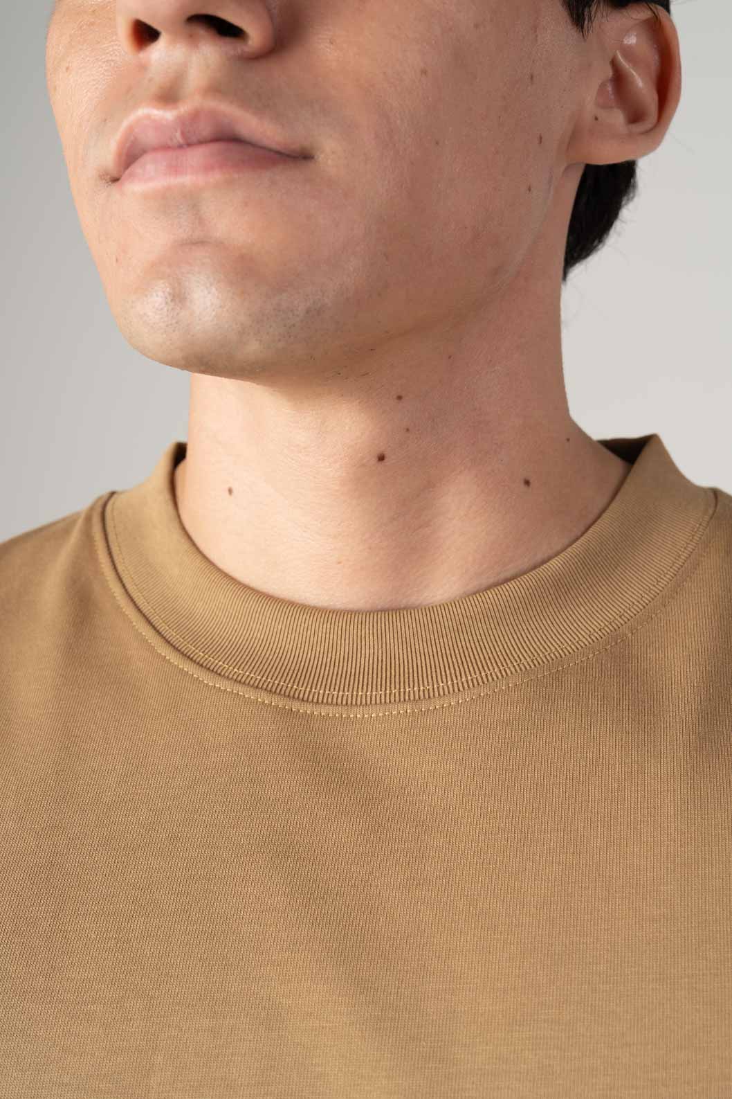 Playera Semi Oversize Pale Gold Gramaje 305