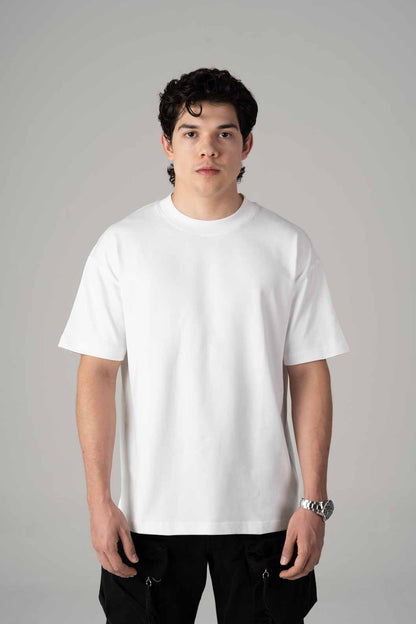 White Semi Oversize T-shirt Weight 280