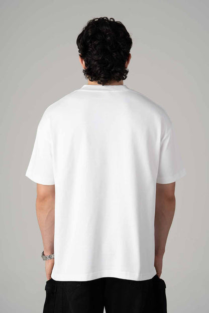 White Semi Oversize T-shirt Weight 280