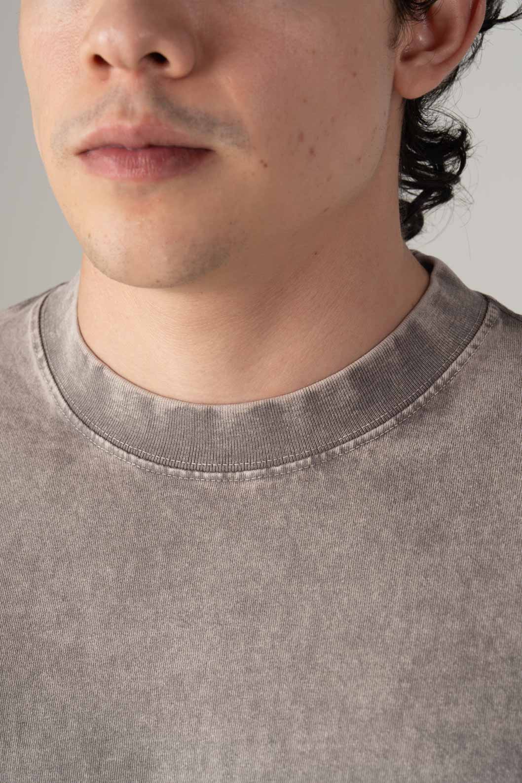 Oversize Black Faded T-shirt Weight 260