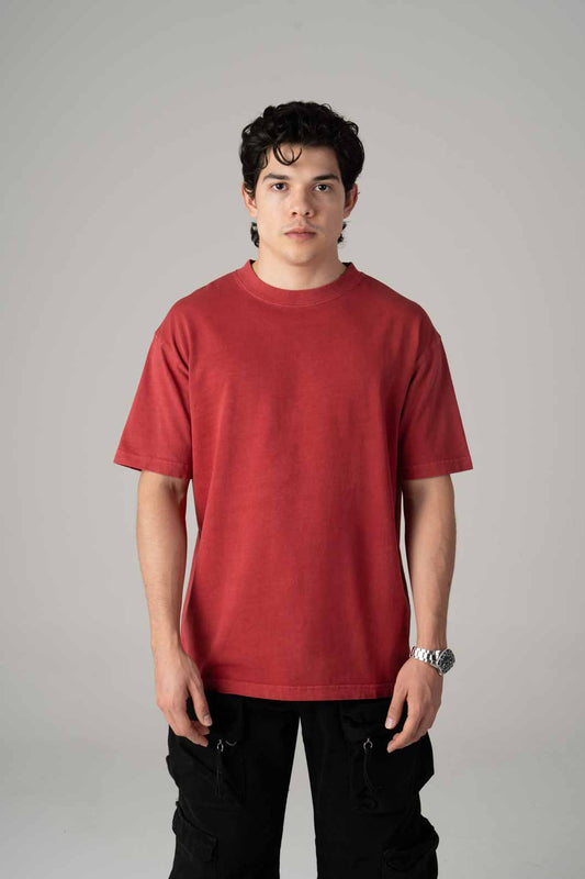 Oversize Black Faded T-shirt Weight 260