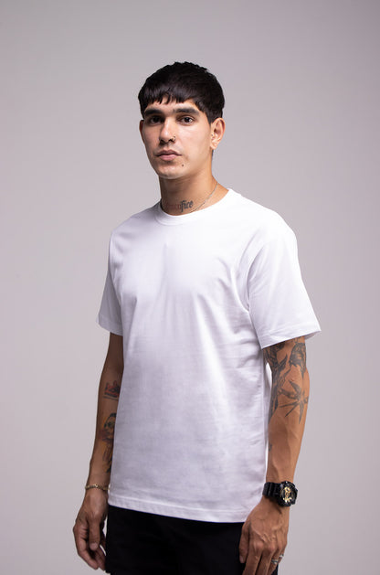 Playera Blanca Slim Fit 200 GSM