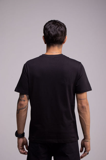 Playera Negra Slim Fit 200 GSM
