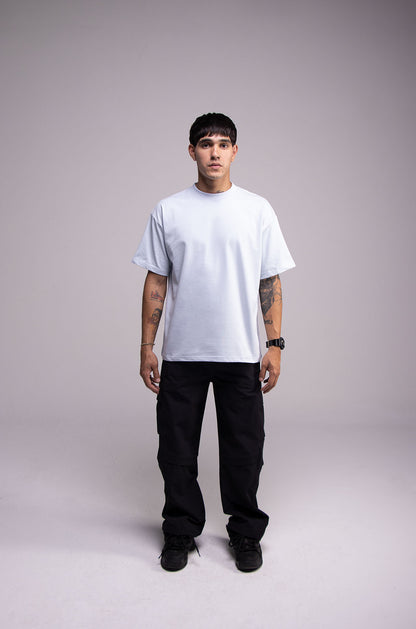 Black Semi Oversize T-shirt Weight 280