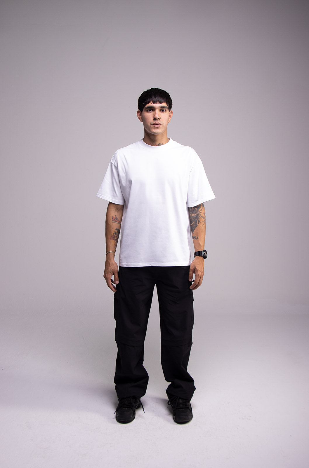White Semi Oversize T-shirt Weight 280