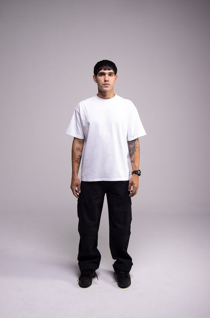 White Semi Oversize T-shirt Weight 280