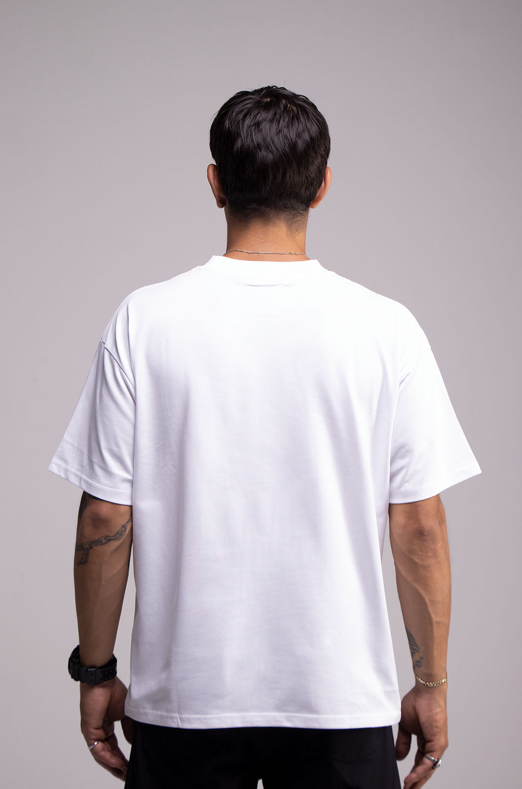 White Semi Oversize T-shirt Weight 280