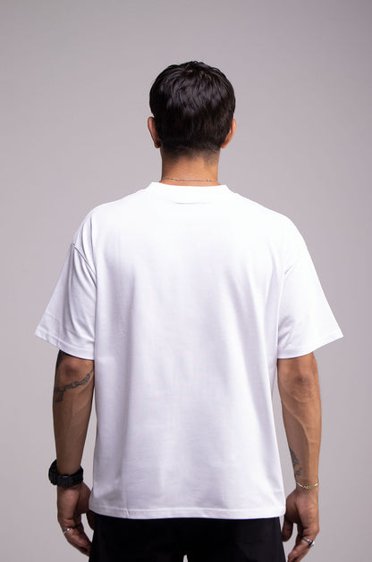 White Semi Oversize T-shirt Weight 280