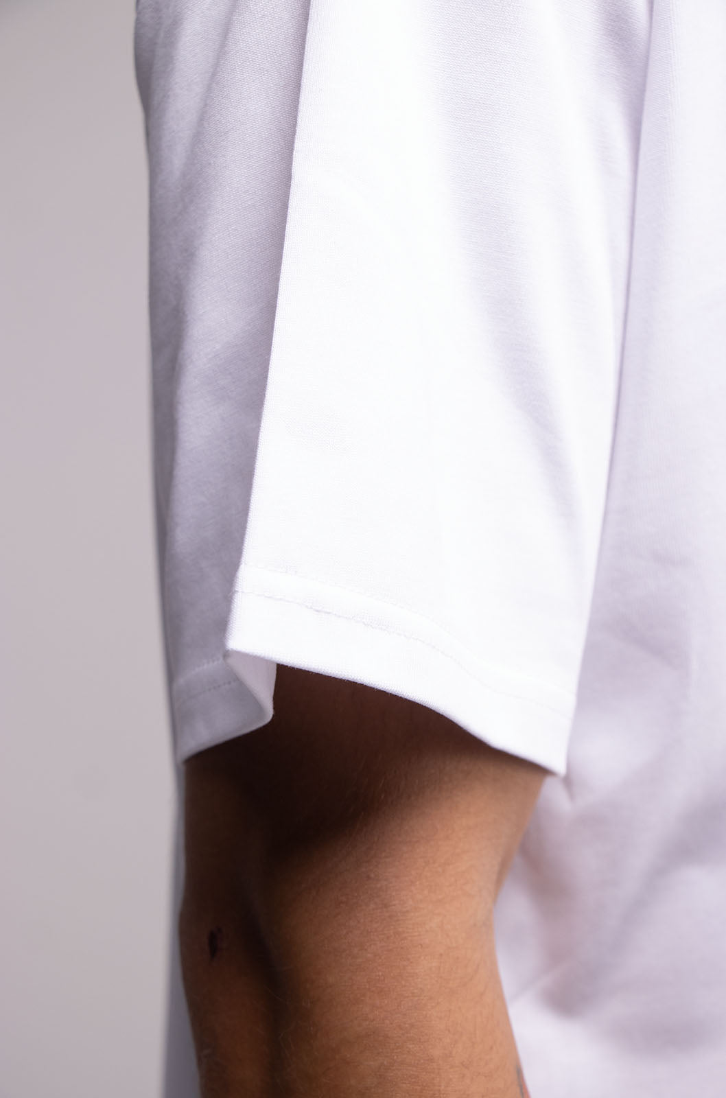 White Semi Oversize T-shirt Weight 280