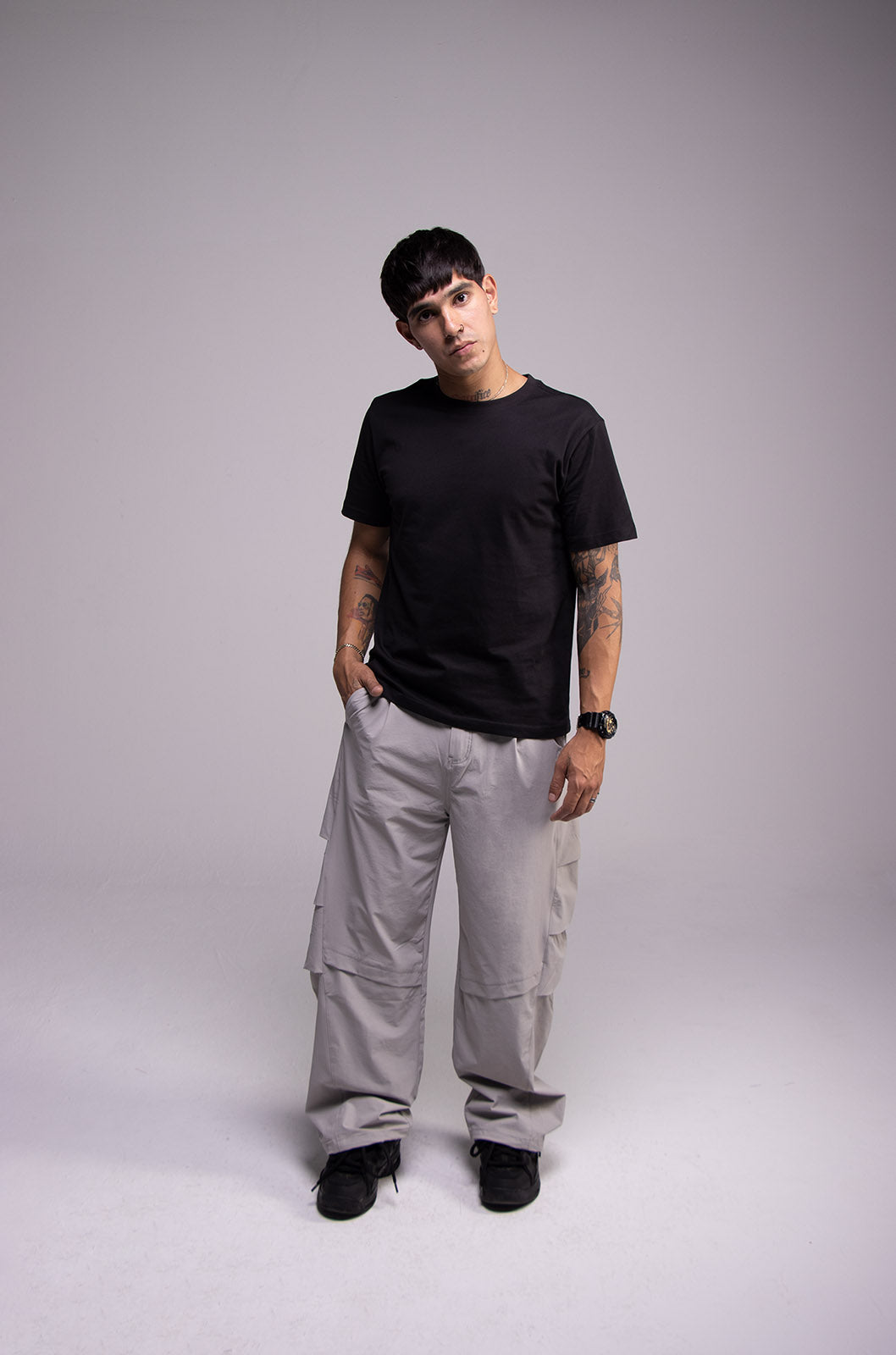 Nylon Pants Gris