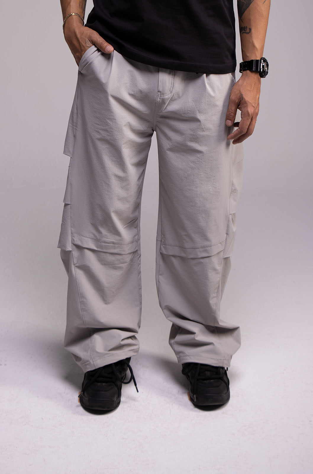 Nylon Pants Gris