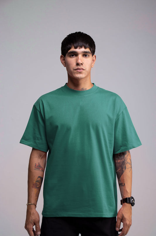 Black Semi Oversize T-shirt Weight 280