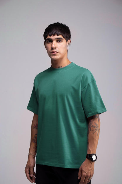 Black Semi Oversize T-shirt Weight 280