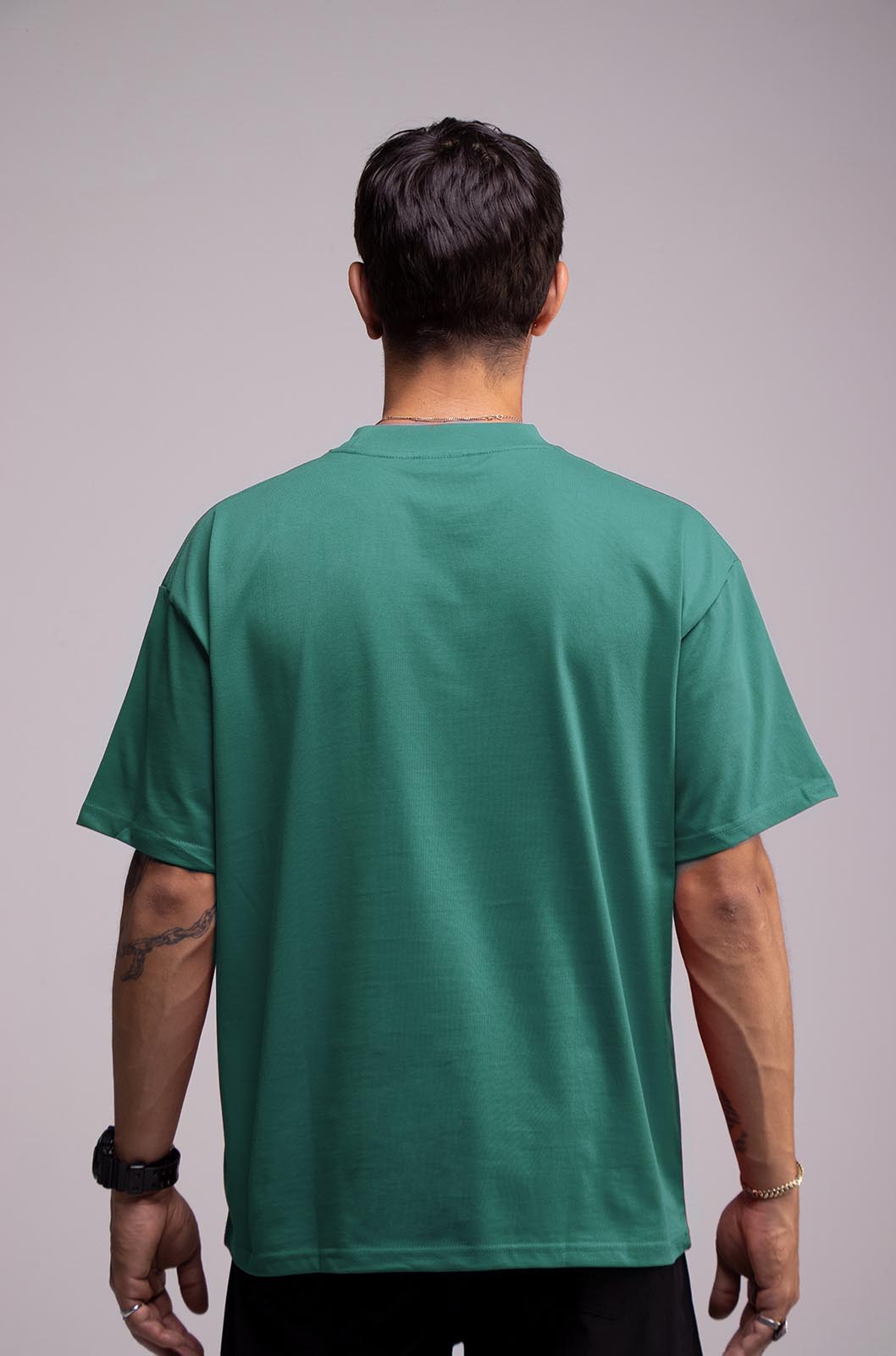Black Semi Oversize T-shirt Weight 280