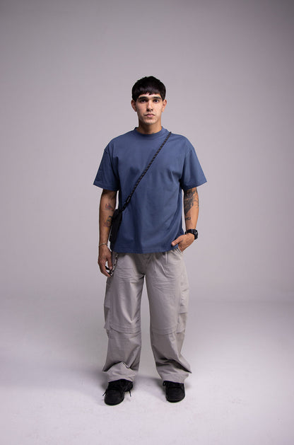 Black Semi Oversize T-shirt Weight 280