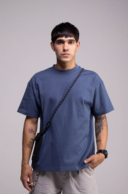 Black Semi Oversize T-shirt Weight 280