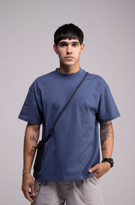 Black Semi Oversize T-shirt Weight 280
