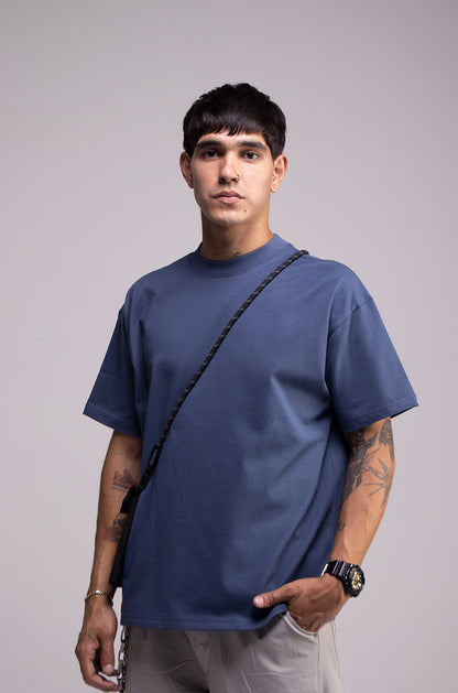 Black Semi Oversize T-shirt Weight 280