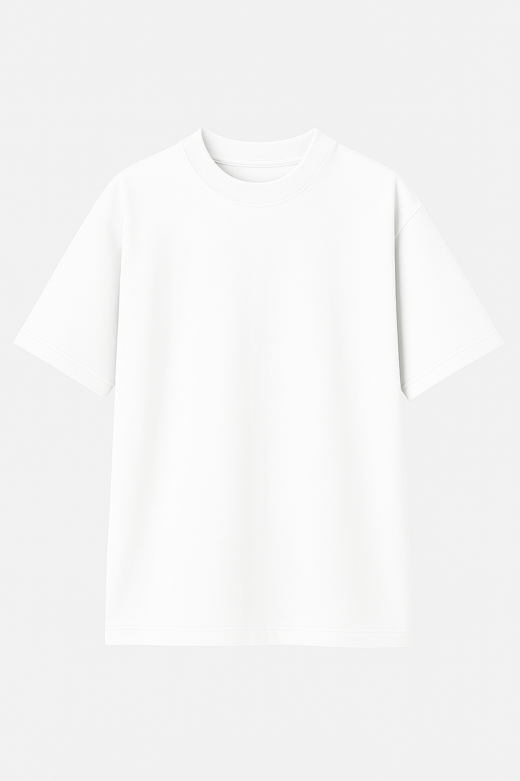 White Semi Oversize T-shirt Weight 280