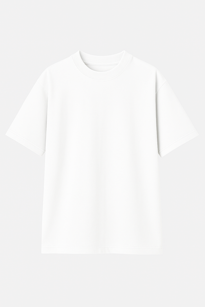 White Semi Oversize T-shirt Weight 280