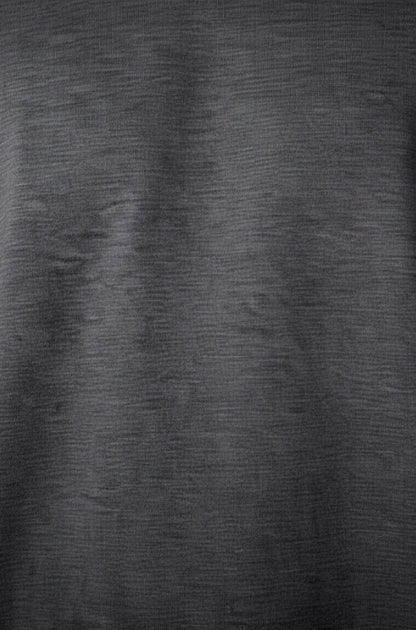 Playera Manga Larga Bambú Acid Wash Negra Gramaje 220