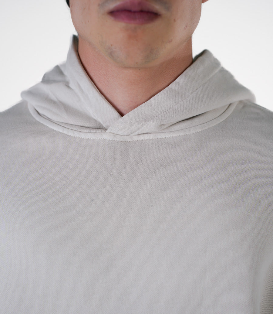 Hoodie Semi Oversize Soft Wash Off White French Terry 420 Gsm