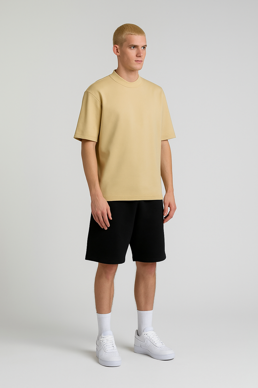 Semi Oversize Khaki T-shirt, Weight 280