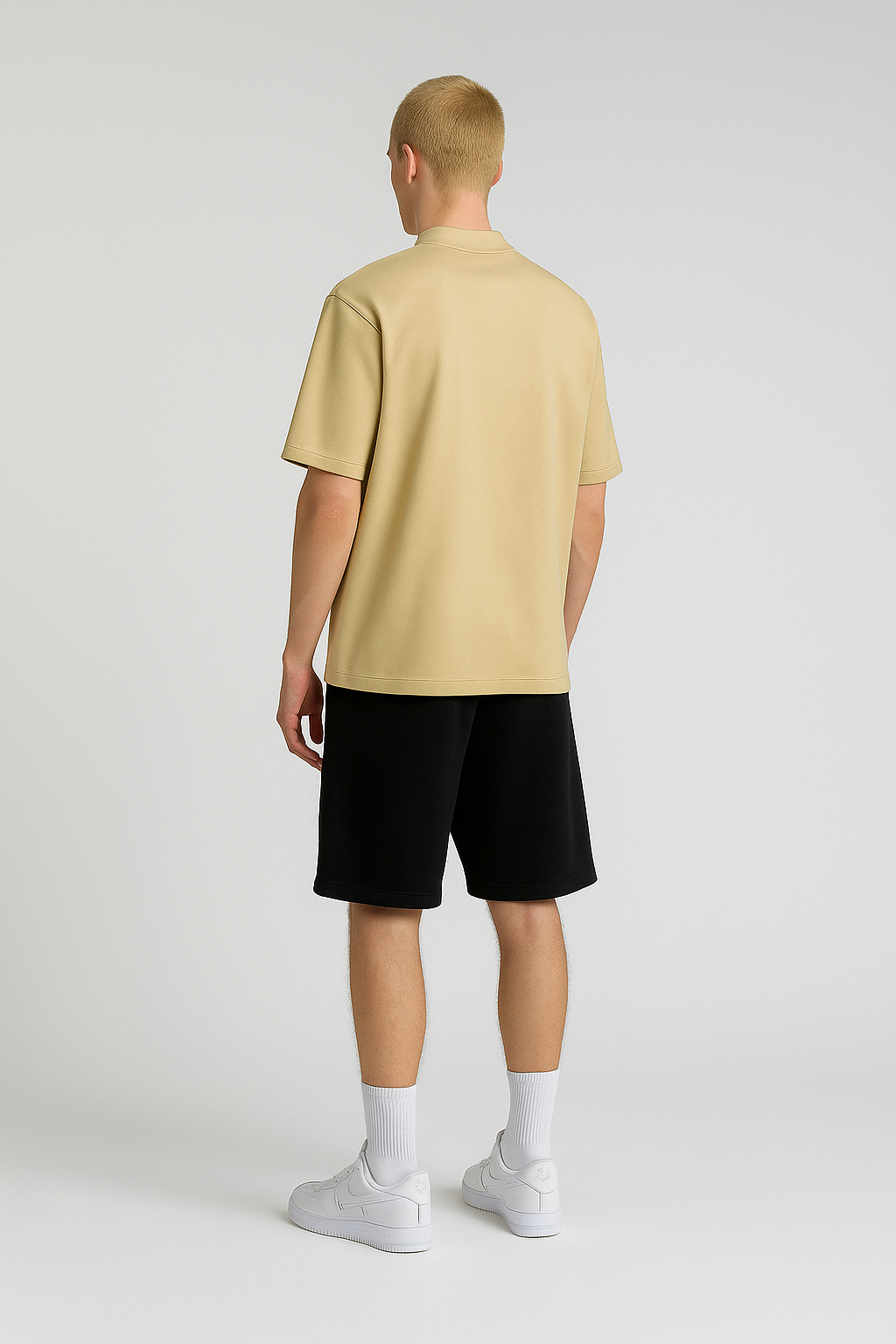 Semi Oversize Khaki T-shirt, Weight 280