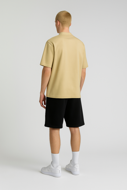 Semi Oversize Khaki T-shirt, Weight 280