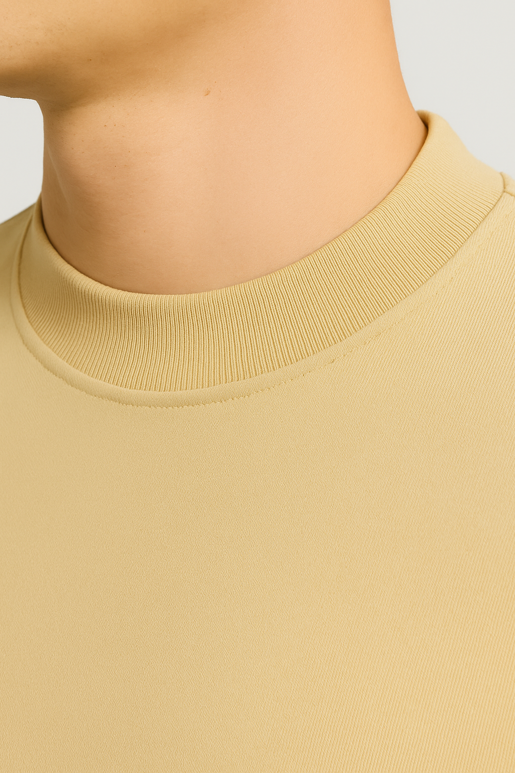 Semi Oversize Khaki T-shirt, Weight 280
