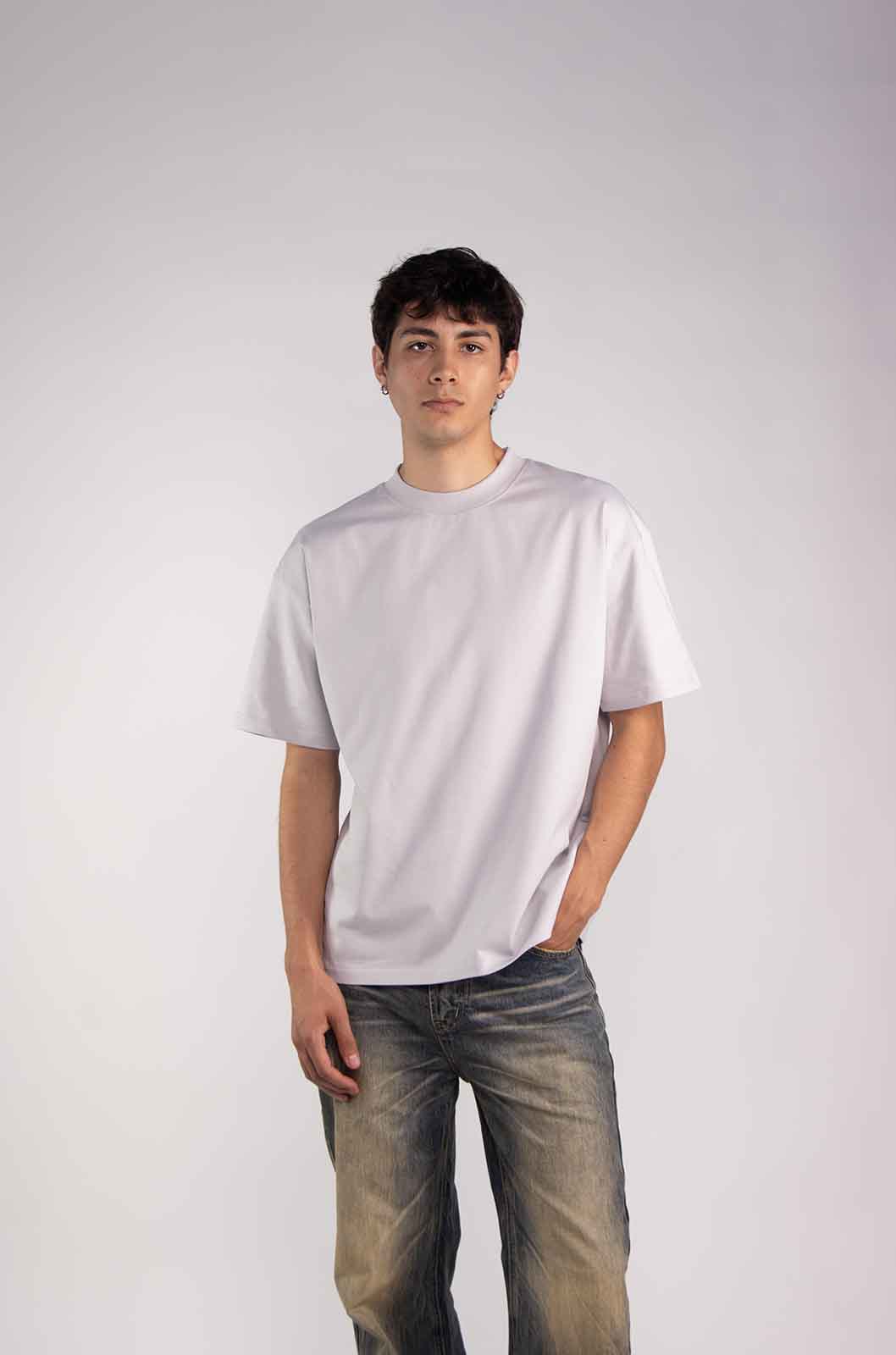 Black Semi Oversize T-shirt Weight 280