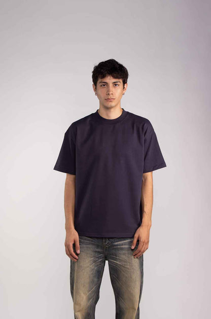 Black Semi Oversize T-shirt Weight 280