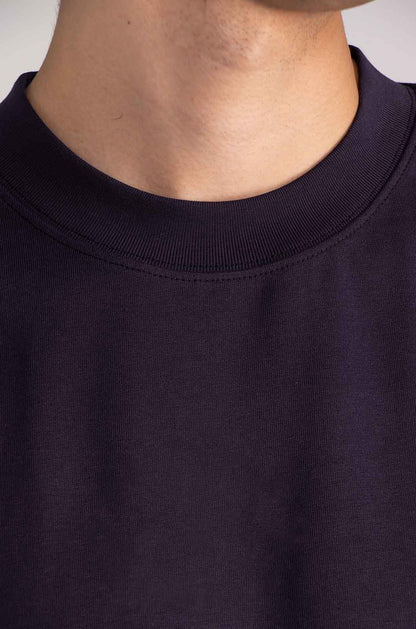 Black Semi Oversize T-shirt Weight 280