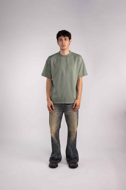 Black Semi Oversize T-shirt Weight 280
