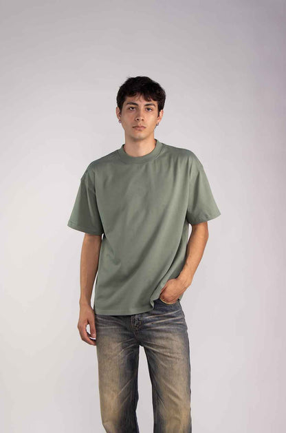 Black Semi Oversize T-shirt Weight 280