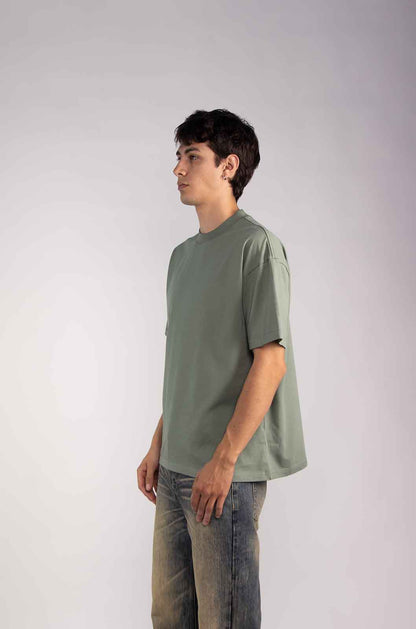 Black Semi Oversize T-shirt Weight 280