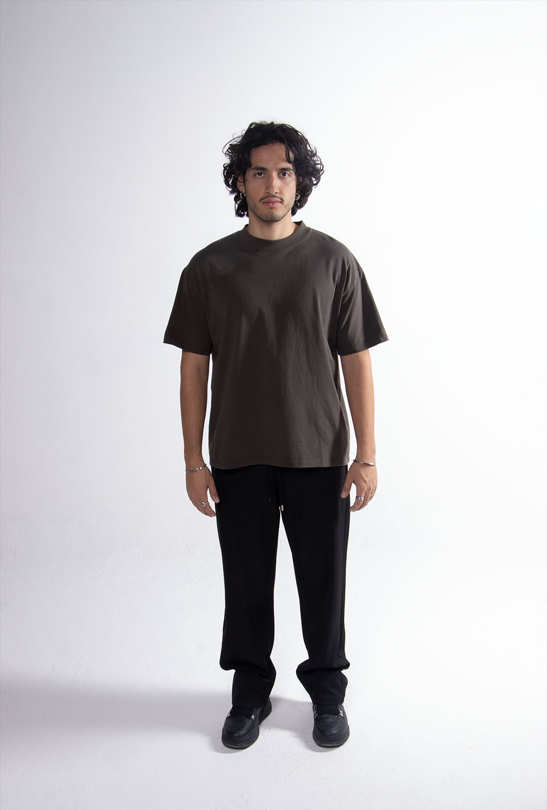 Playera Semi Oversize Dark Green Gramaje 305