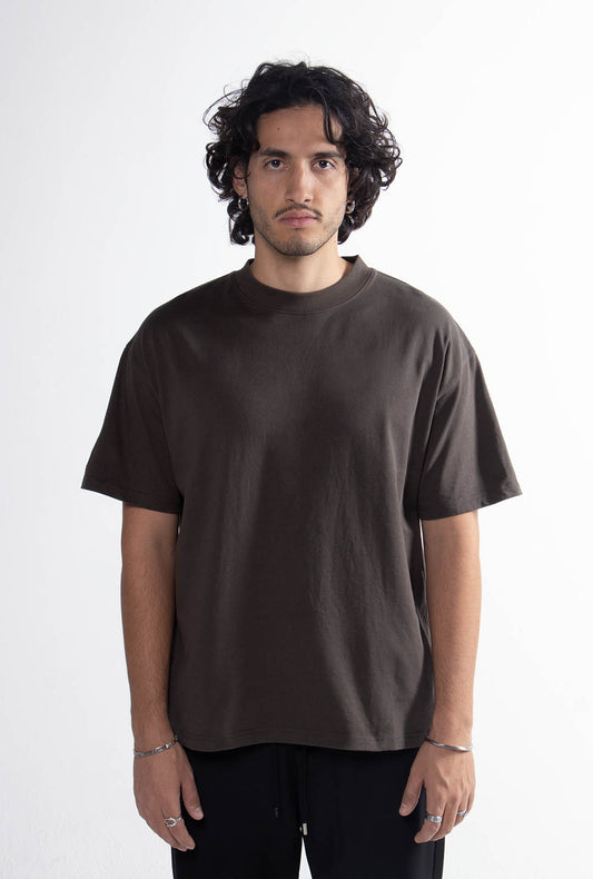 Playera Semi Oversize Dark Green Gramaje 305
