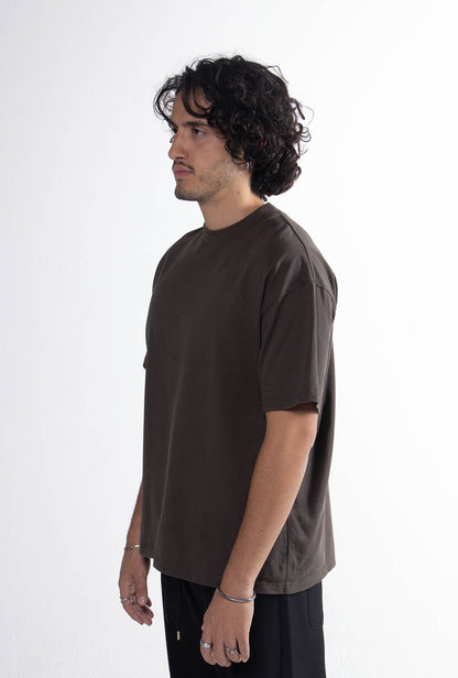 Playera Semi Oversize Dark Green Gramaje 305