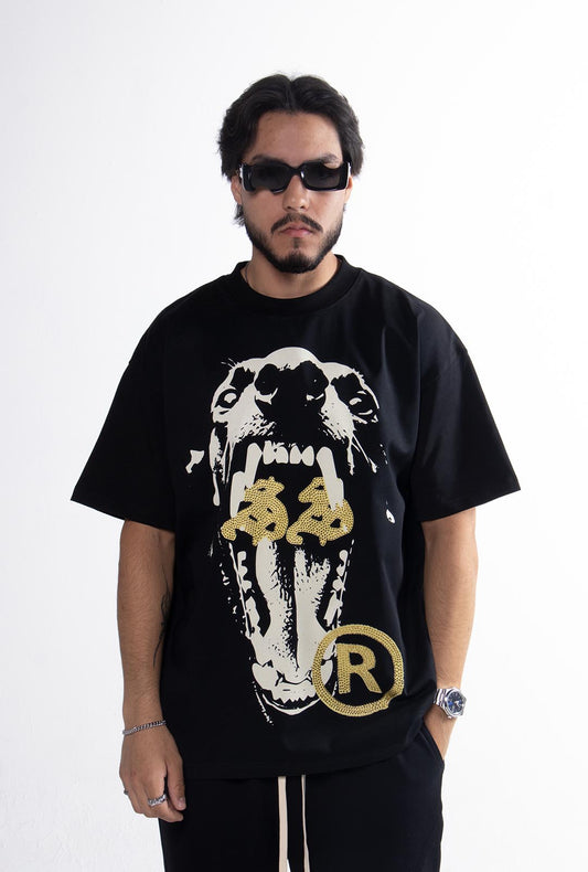 Playera "Ethernal Hunger" 305 Gsm Negra