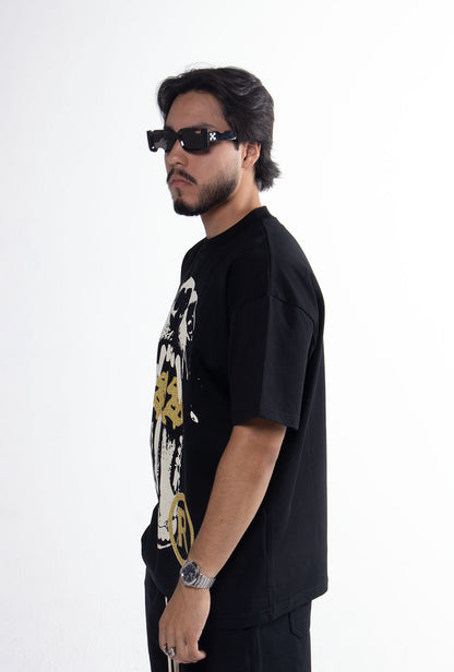 Playera "Ethernal Hunger" 305 Gsm Negra