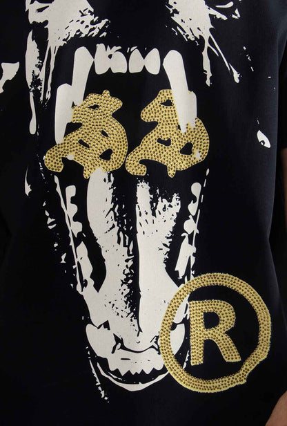 Playera "Ethernal Hunger" 305 Gsm Negra