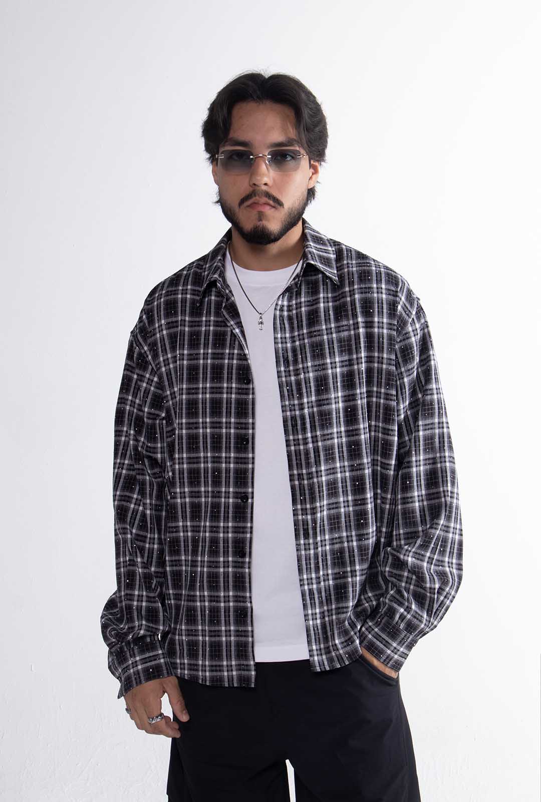 Camisa Cuadros "Crystal" Black & White